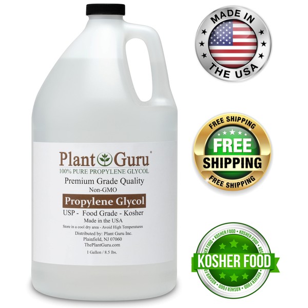 Propylene Glycol Gallon 8.5 lbs. USP Food Grade 99.9% Pure Kosher PG VG Bulk