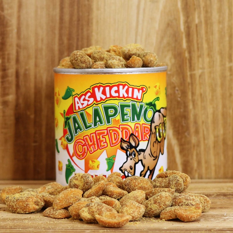 ASS KICKIN’ Jalapeno Cheddar Peanuts – 4.25oz - Ultimate Gourmet