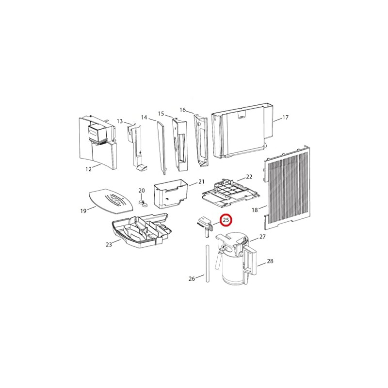Hot Water Spout Nozzle Compatible with De'Longhi Coffee Machines