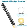 yuentoen Pen Light, LED Pupil Gauge Penlight with 2 Light