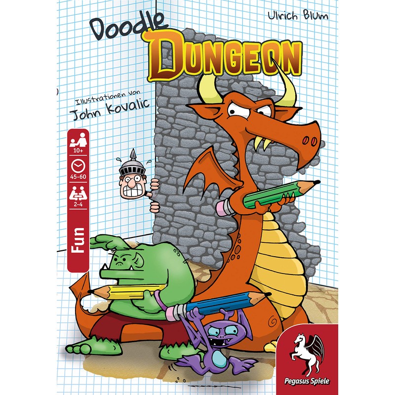 Pegasus Spiele 51846E - Doodle Dungeon , White