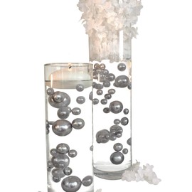 4 Packs Sale Silver Pearls - No Hole Jumbo/Assorted Sizes Vase Decorations - to Float The Pearls Order The Floating Packs from The Options Below