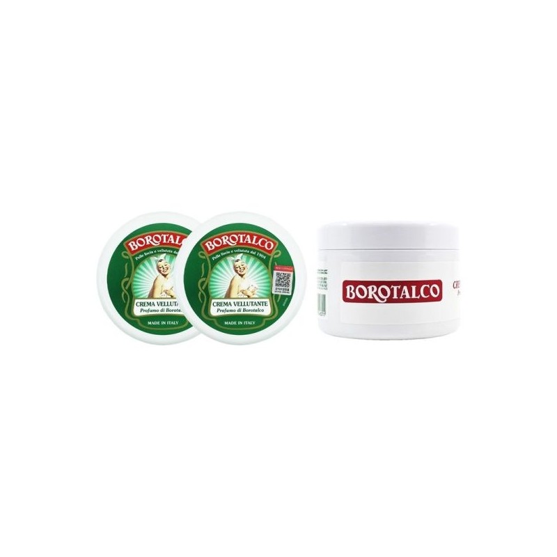 Borotalco Velveting Body Cream Large Size 250ml + 150ml (2