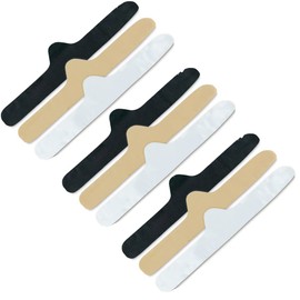 More of Me to Love Viscose and Cotton Blend Bra Liners (9-Pack, Black, White Beige, X-Large) - Super Soft, Sweat-Wicking