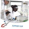 Ciieeo 1pc Three Prong Flask Clamp Beaker Holder Support Clip