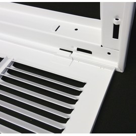 HVAC Premium 12" X 8" Steel Return Air Filter Grille for 1" Filter - Removable Face/Door - HVAC Duct Cover - Flat Stamped Face - White [Outer Dimensions: 14 5/8"w X 10 5/8"h]