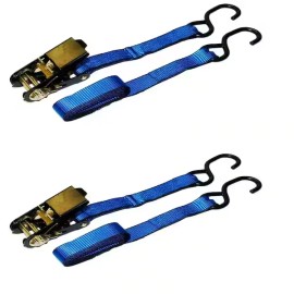 Everest Ratchet Tie-Down Straps (2-Pack) 15 Ft. X 1 In. 1500 Lbs. Heavy Duty