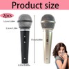 2PCS Fake Microphone, Toy Microphone Set of Two, Microphone Prop