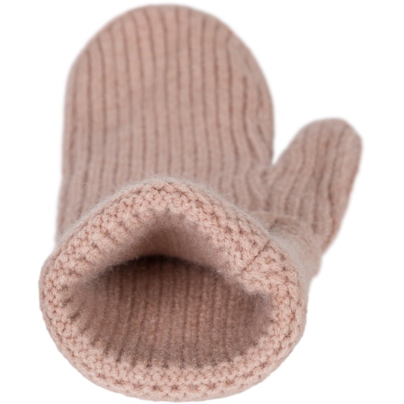 styleBREAKER 09010046 Women's Winter Knitted Mittens Plain with Patterned Waistband