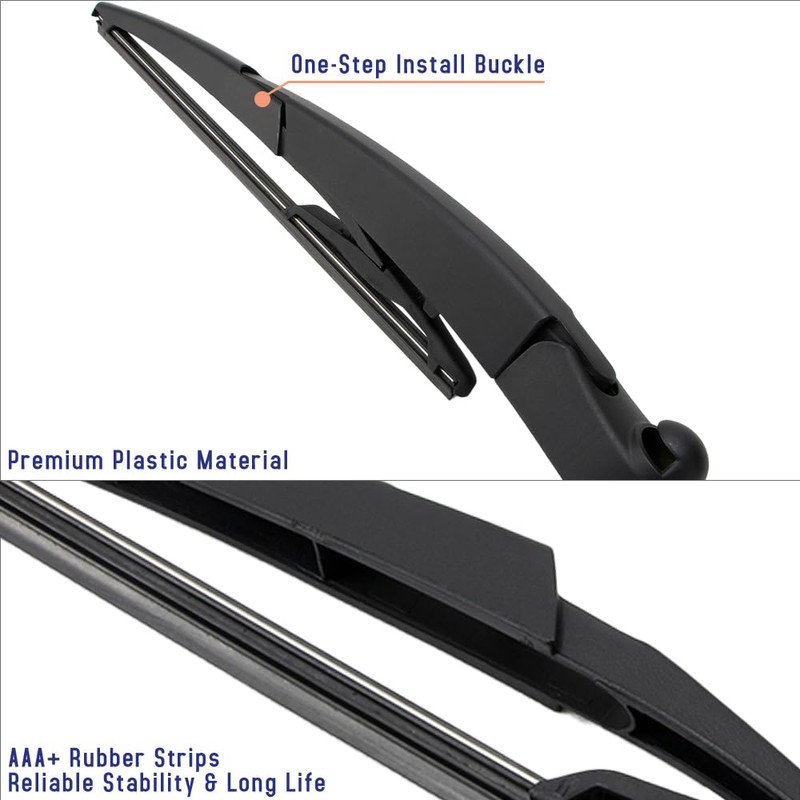 Shopauto Rear Windshield Wiper Arm Blade Assembly Kit Compatible with