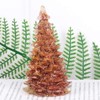 KYEYGWO Red Jasper Healing Crystal Stone Mini Christmas Tree, Handmade