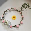 ccHuDE 6 Pcs 20cm Floral Hair Wreaths Flower Girl Crowns