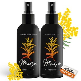 605Products - Mimosa Air Freshener - Room Spray for Home, Bathroom, and Bedroom - Long Lasting Odor Eliminator with Essential Oils and Natural Ingredients - Home Fragrance Essential - 2 Pack