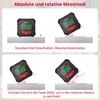 XUNTOP Inclinometer Digital Protractor Inclinometer Measuring Range 4 x 90°,