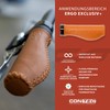 CONTEC Ergo Exclusive+ Bicycle Grips Premium Leather D3 Tri-Component Ergonomic