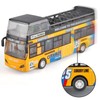 F Fityle Double Decker Bus Toy Pull Back Collectibles Model