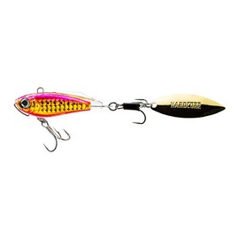 Duel F1184-HGPI Lure, Spintail Hardcore Solid Spin, Sea Bass, Flounder, Fishing Gear, Sea Fishing, Freshwater, Sea Bass, 2.2 inches (55 mm), 1.1 oz (32 g), Flounder Gold Pink
