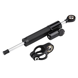 Universal Steering Damper, Motorcycle Steering Damper Stabilizer Linear Reversed Safety Control With Mounting Bracket Shock spring