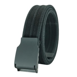 Giantsize Belts for Men Big and Tall Stretch Elastic Canvas Web Woven Belt, Comfort Black, 40"-43" Waist Adjustable
