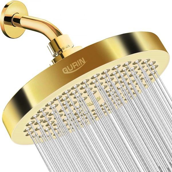 GURIN Shower Head High Pressure Rain, Luxury Bathroom Showerhead with