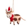 Sass & Belle Festive Cow Felt Decoration