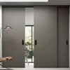 Deyixinup 2 PCS Side Hole Flush Pull Black Oval Embedded