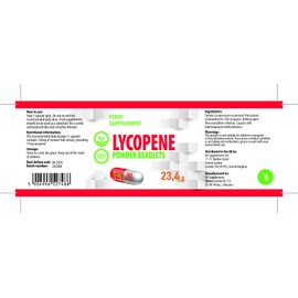 Lycopene 10% Beadlet 15mg, 90 Vegan Capsules, Natural Antioxidant, High Strength Supplement