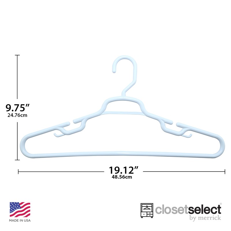 19" XL Plastic Hangers, Giant Heavy Duty Hanger, Merrick, XL