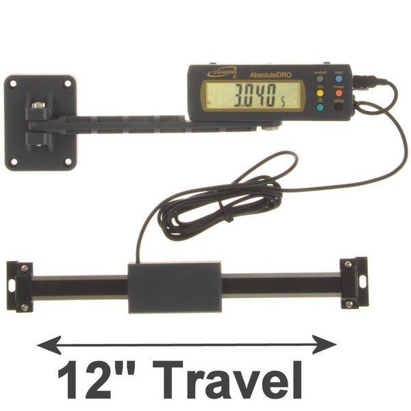 iGaging 12" Absolute Digital Readout DRO Stainless Steel Super High Accuracy w/Remote Reading
