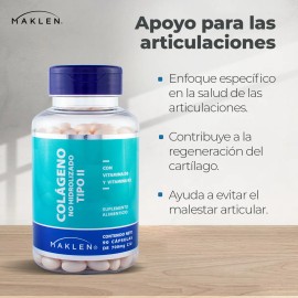 Colageno Tipo 2 Uc-ll + D3 Y K2 | 90 Softgels | Maklen Sabor Sin Sabor