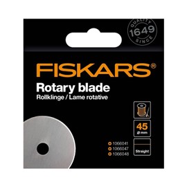 Fiskars Straight Cut Steel Rolling Blade (45mm), Grey, Standard Size