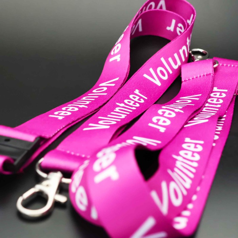 Black Rooster Volunteer Lanyards with Safety Break – 20mm Wide,