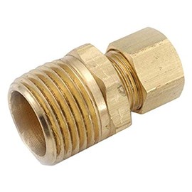 Anderson Metals 750068-0606 3/8-Inch Compression Coupling, 3/8" x 3/8"