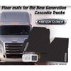 Freightliner Cascadia Rubber All-Weather OEM Floor Mats W/Logo fits 2018-2019