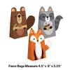Creative Converting Wild One Woodland Paper Treat Bags, 8 ct,