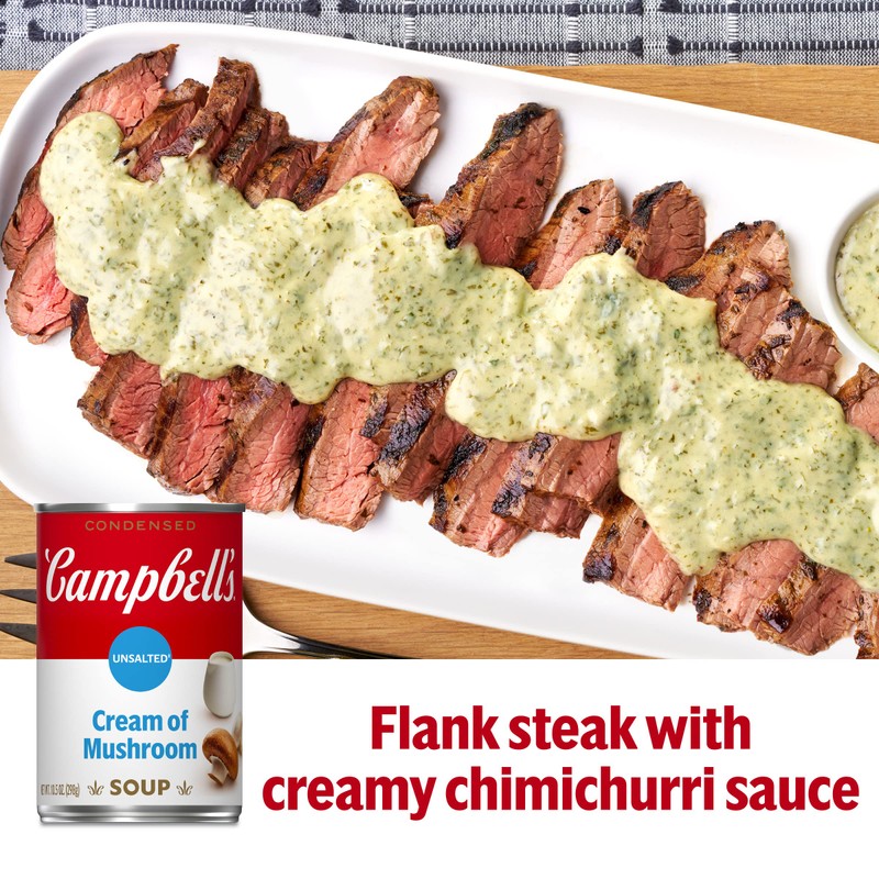 Campbell’s Condensed Unsalted Cream of Mushroom Soup, 10.5 Ounce Can