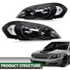 LQI LED DRL Headlight Compatible with Chevy Impala 2006-2013 /Fit