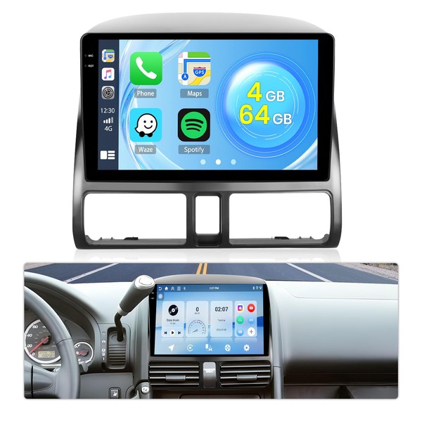 4+64G Android 15 Radio for Honda CRV 2002-2006, 9" Touchscreen