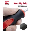 ROTATION 8-Piece Magnetic Screwdrivers Set with red tip, 4 Phillips