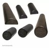 CanDo Black Composite Foam Rollers - 6" x 36" Half-Round