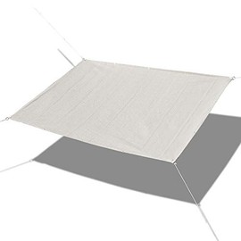 Alion Home© Custom Sized Straight Edge Sun Shade Sail with Anti-Rust Grommets and Stainless D-Rings for Patio, Awning, Garden, Pergola or Gazebo (9' x 20', Smoke Grey)