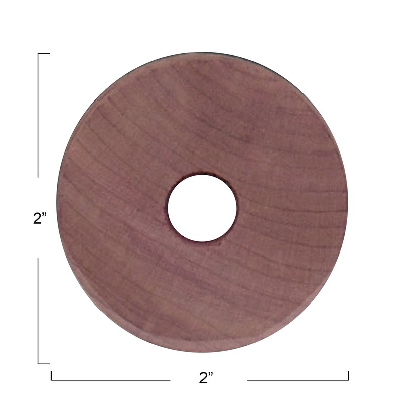 Household Essentials Cedar Fresh Cedar Rings, Pack of 6, Solid