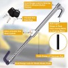 Tevlaphee Universal Steering Wheel Brake Lock Anti-Theft Retractable Double H...