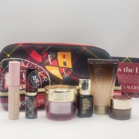 Estée Lauder Estee Lauder Night Repair Cross the Line Tartan Plaid 7 pc Travel Gift Set