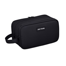 Wesoke Black Men's Toiletry Bag, Three Layer Hanging Toiletry Bag for Men Women, Water Resistant Travel Shaving Bag Toiletry Organizer Bags with Handle for Cosmetics Toiletries Brushes Tools
