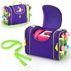 Seracle Case for Toniebox Tonie and Tonies Figure, Headphones, Charging Station and Other Accessories, purple, Carrying case