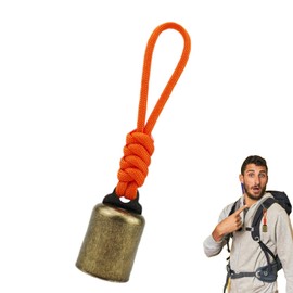 Bear Bells for Hiking,Loud Bear Bell Vintage Metal Hiking Bell - Multi-Purpose Outdoor Supplies Bag Pendants with Silencer for Hiking & Climbing