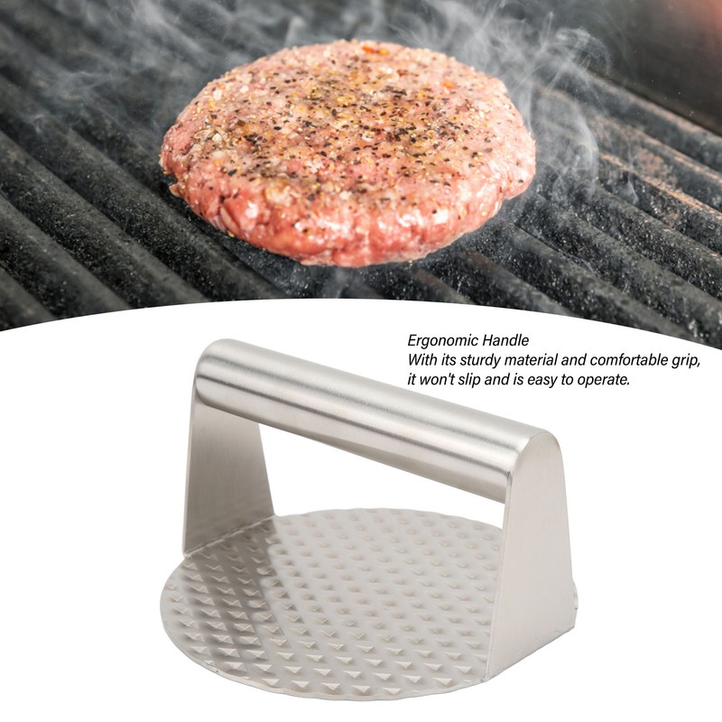 Smashed Burger Press Stainless Steel Burger Press Round Burger Smasher