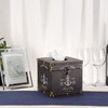 BTSKY Wooden + PU Retro Household Office Cube Square Tissue