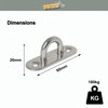 Docks GMAR29 Padeyes Stainless Steel Centre Distance 17 mm Diameter